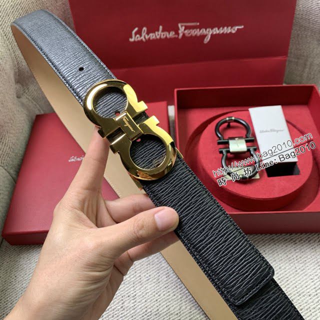 菲拉格慕男女士皮帶 Ferragamo雙扣高端禮盒腰帶  jjp2109